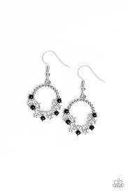 Refined Razzle - Black Earrings - Paparazzi