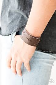 n or OUTLAW - Brown Bracelet - Paparazzi