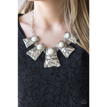 Load image into Gallery viewer, Cougar - White Necklace - Paparazzi