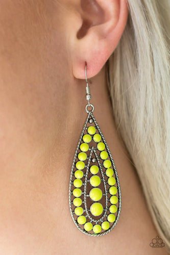 Rio Rumba - Green Earrings - Paparazzi