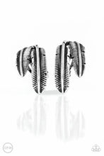 Load image into Gallery viewer, Things QUILL Work Out - Silver CLIP-ON Earrings - Paparazzi