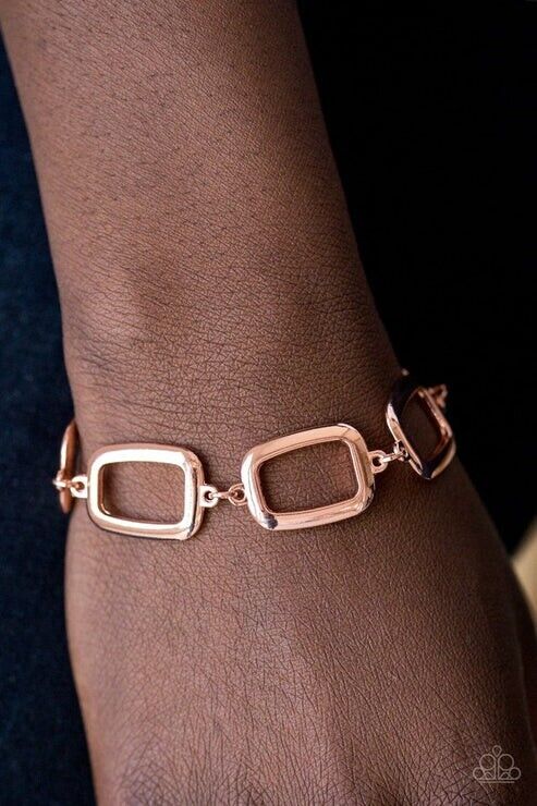 Basic Geometry - Copper Bracelet - Paparazzi