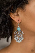 Load image into Gallery viewer, A Bit On The Wildside - Blue Earring - Paparazzi