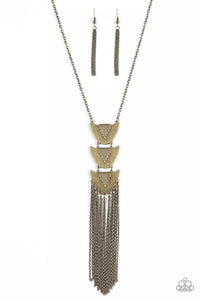 Paradise Prowess - Brass Necklace - Paparazzi