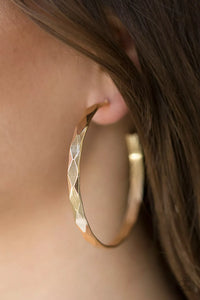 Hey, HAUTE Stuff - Gold Earrings - Paparazzi