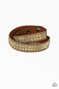 Rock Band Refinement - Brass Bracelet - Paparazzi