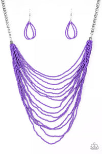 Bora Bombora - Purple Necklace - Paparazzi