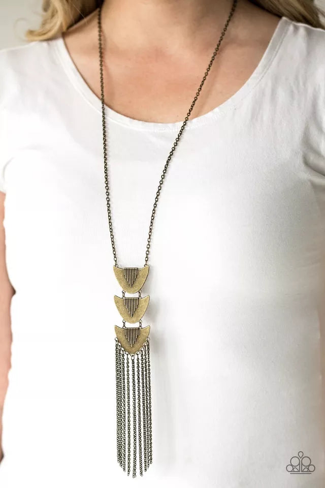 Paradise Prowess - Brass Necklace - Paparazzi