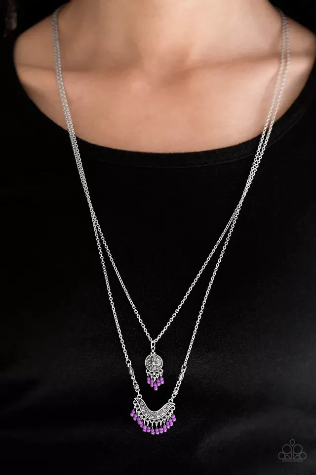 Bohemian Belle - Purple Necklace - Paparazzi