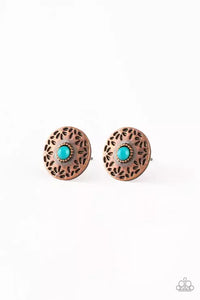 Santa Fe Fiesta - Copper Earrings - Paparazzi