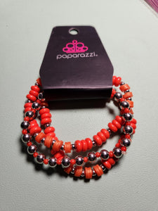 Tenaciously Tenacious - Orange Bracelet - Paparazzi