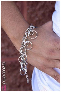 Silver Circles Bracelet - Paparazzi