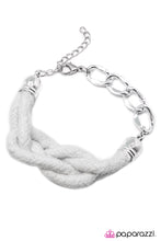 Load image into Gallery viewer, KNOT-tical Style - White Bracelet - Paparazzi