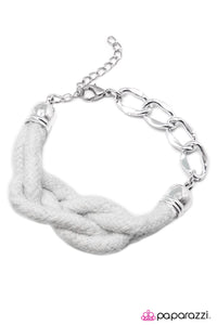 KNOT-tical Style - White Bracelet - Paparazzi