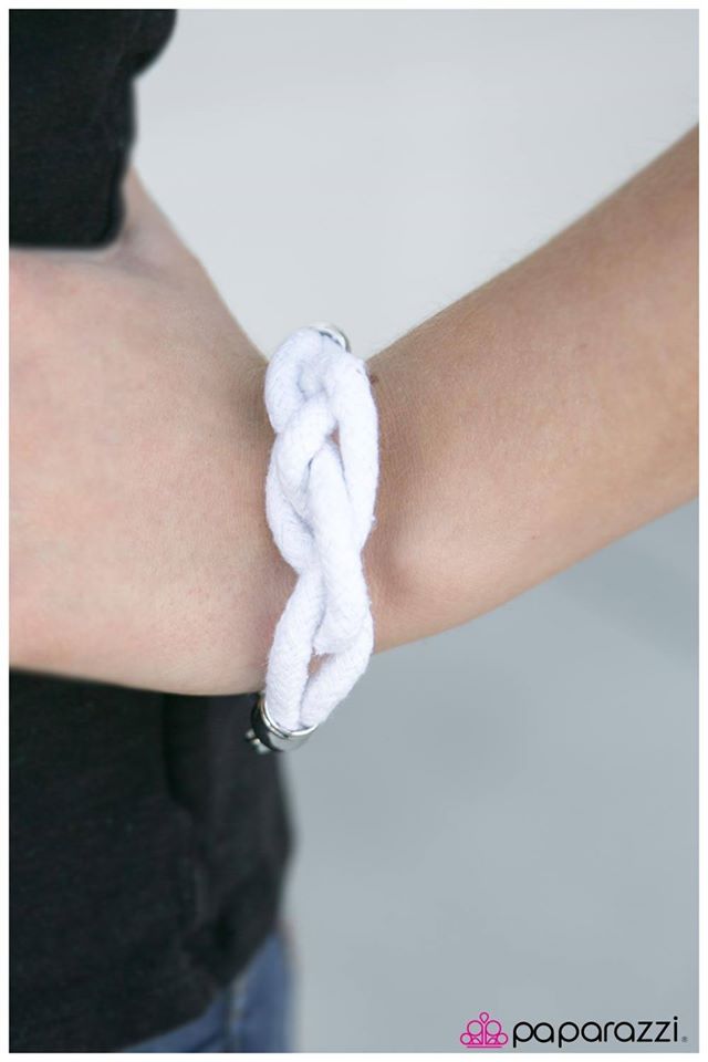 KNOT-tical Style - White Bracelet - Paparazzi