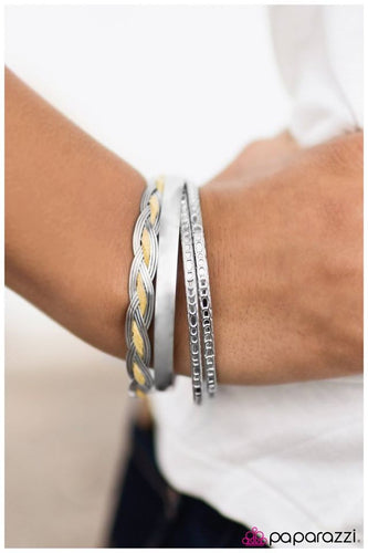 BRAID The Elements- Yellow Bracelet - Paparazzi