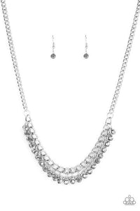 Glow and Grind - Silver Necklace - Paparazzi