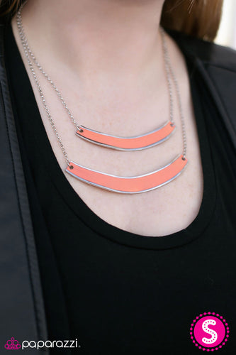 Warped Tour - Orange Necklace - Paparazzi