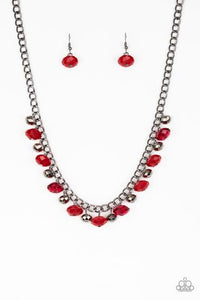 Runway Rebel - Red Necklace - Paparazzi
