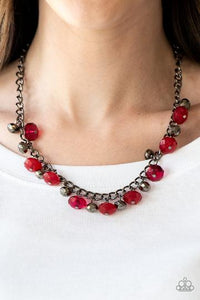 Runway Rebel - Red Necklace - Paparazzi
