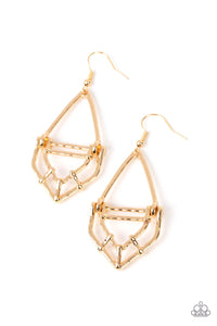 Artisan Apparatus - Gold Earrings - Paparazzi