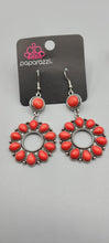 Load image into Gallery viewer, Back At The Ranch- Red -Earrings - Paparazzi