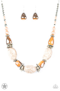 In Good Glazes - Peach Necklace - Paparazzi