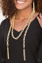 Load image into Gallery viewer, SCARFed for Attention - Gold Necklace - Paparazzi