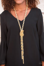 Load image into Gallery viewer, SCARFed for Attention - Gold Necklace - Paparazzi