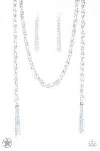 SCARFed for Attention - Silver Necklace - Paparazzi