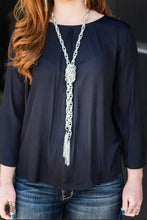 Load image into Gallery viewer, SCARFed for Attention - Silver Necklace - Paparazzi