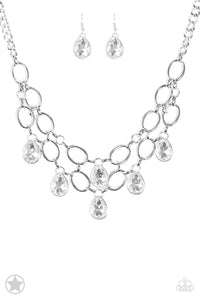 Show-Stopping Shimmer - White Necklace - Paparazzi