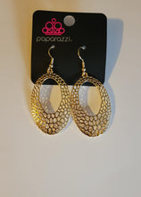 Load image into Gallery viewer, The HOLE Nine Yards - Gold Earrings - Paparazzi