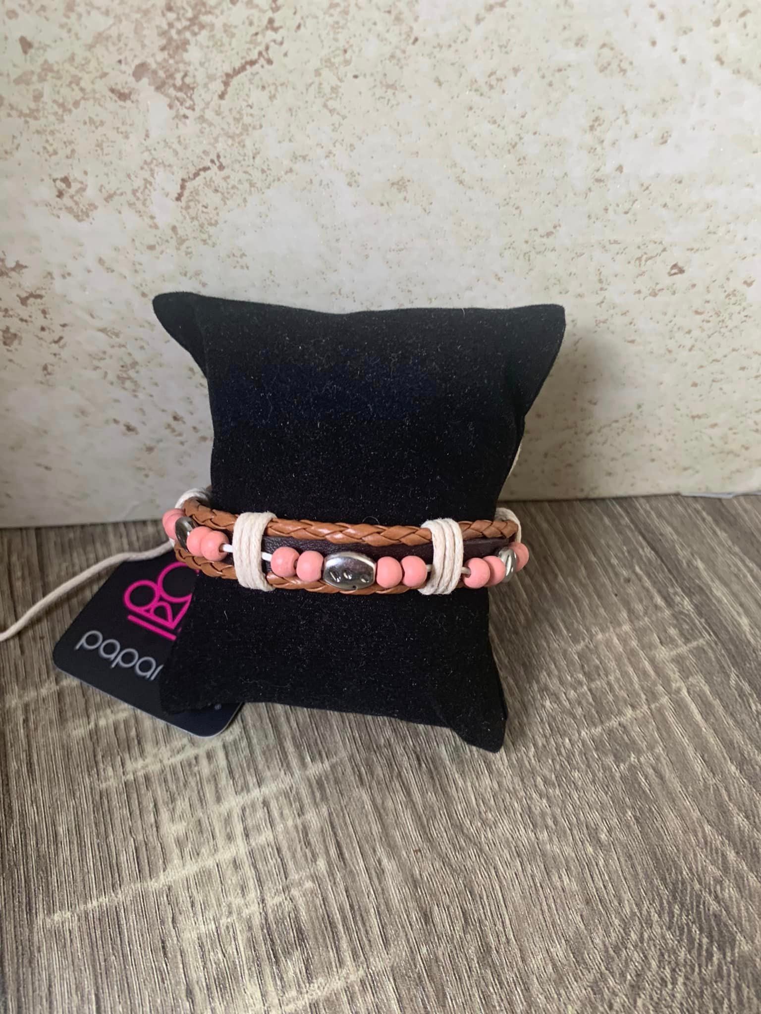 Lodge Luxe-Pink Urban Bracelet-Paparazzi Accessories