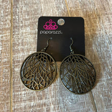Load image into Gallery viewer, Fractured Foliage - Brass Earrings - Paparazzi