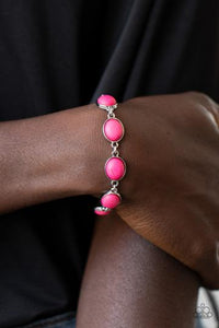 Nice Stonework - Pink Bracelet - Paparazzi