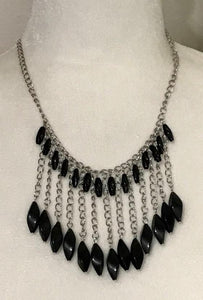 Venturous Vibes - Black Necklace - Paparazzi