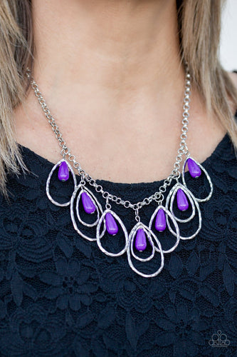 Tango Tempest - Purple Necklace - Paparazzi