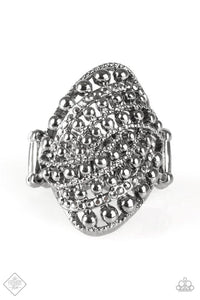 Drop Dead Debonair - Black Ring - Paparazzi