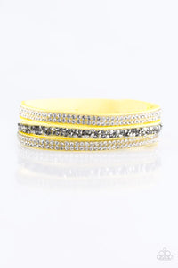 Mega Glam - Yellow Bracelet - Paparazzi