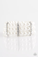 Load image into Gallery viewer, Put On Your GLAM Face - White Bracelet - Paparazzi