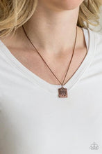Load image into Gallery viewer, Back To Square One - Copper Necklace - Paparazzi