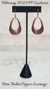 Terra Timber - Copper Earrings - Paparazzi