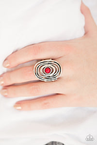 Colorfully Chaotic - Red Ring - Paparazzi