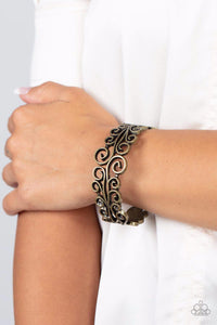 Dressed to FRILL - Brass Bracelet - Paparazzi