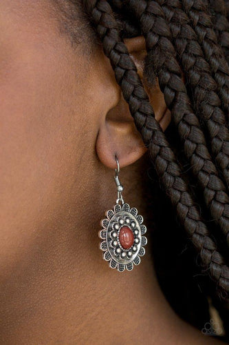 Summer Blooms - Brown Earrings - Paparazzi