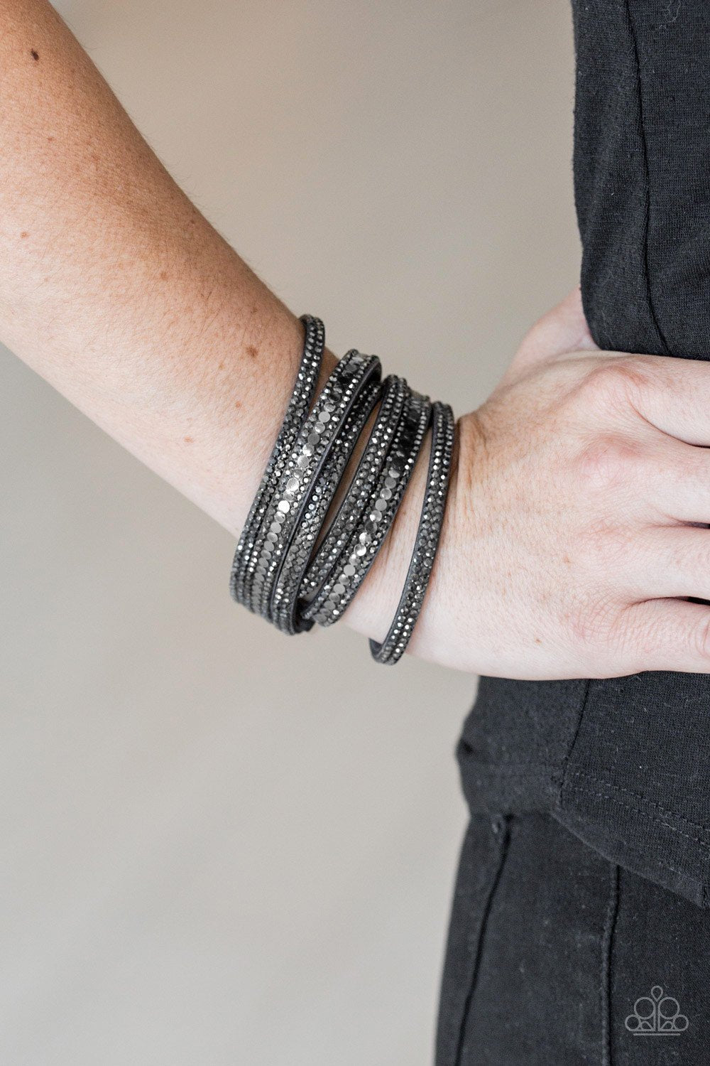 Rockstar attitude clearance black bracelet