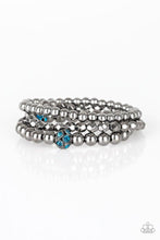 Load image into Gallery viewer, Noticeably Noir - Blue Bracelet - Paparazzi