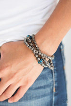 Load image into Gallery viewer, Noticeably Noir - Blue Bracelet - Paparazzi