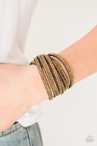 Rock Star Attitude - Brass Bracelet - Paparazzi